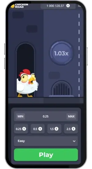 Chicken Road Einsatzmenu