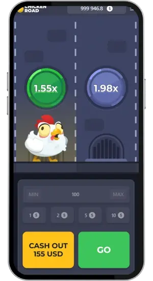 Chicken Road Spiel Multiplikator x155 erreicht
