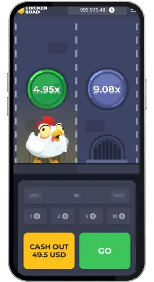 Chicken Road hog multiplikator 4.95x och 9.08x