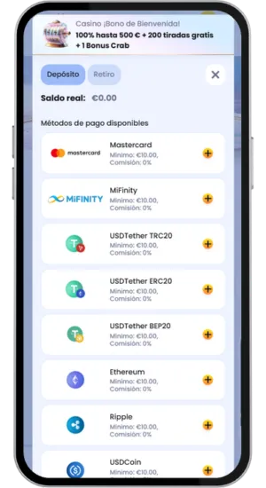 Depositar en EUR