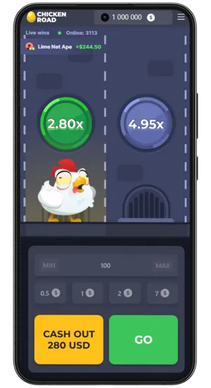 Uruchom aplikację Chicken Road z ekranu głównego