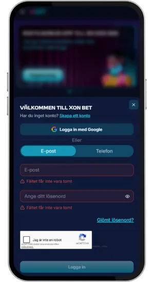 Svensk casinoregistrering och insättning med 10 SEK minimum